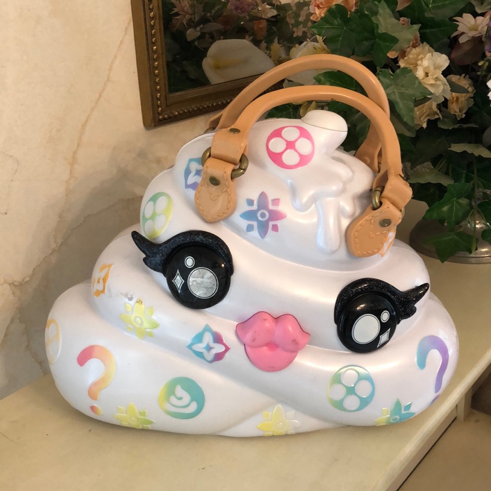CASE ONLY Pooey Puitton Purse Unicorn Poop Emoji Slime Storage Carrying Case